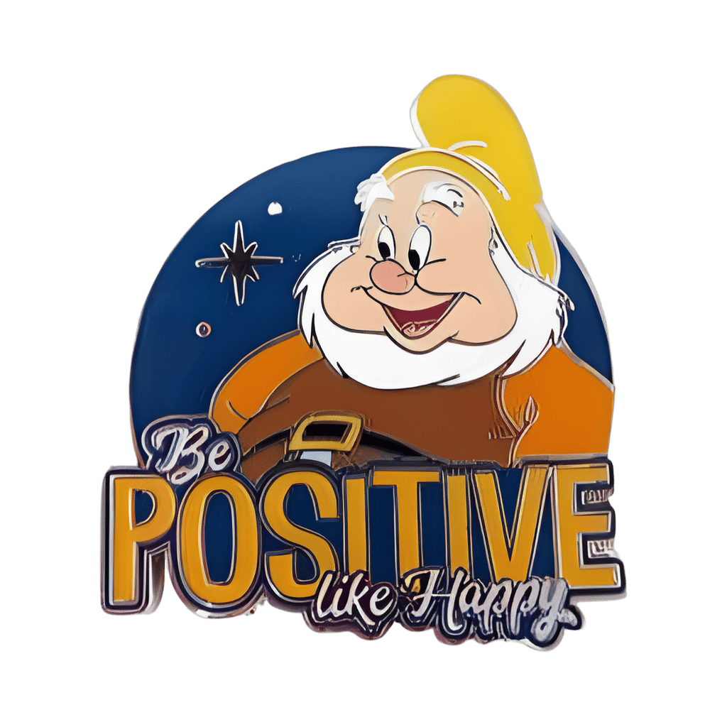 Be Positive Like Happy Disney pin