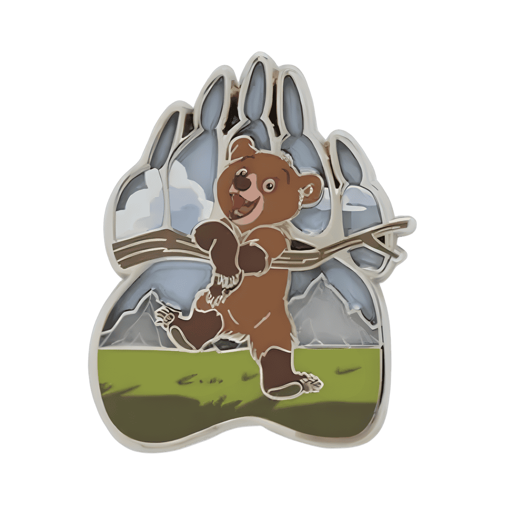 Koda in bear paw print Disney pin