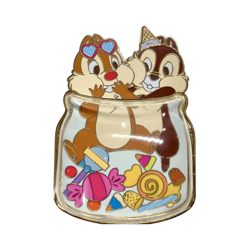 Chip & Dale in Candy Jar Disney pin