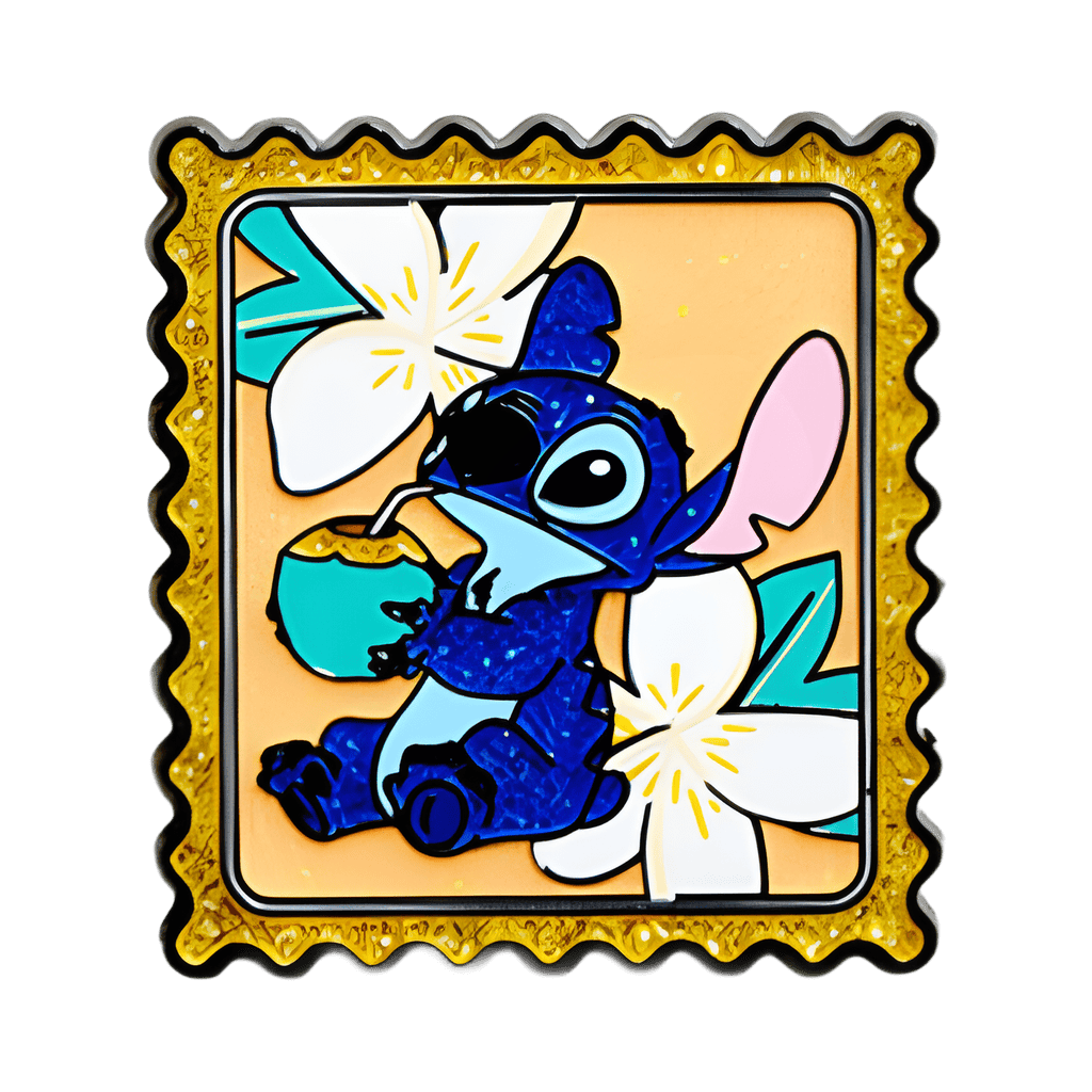 Stitch w/ Flowers Y1048 (Super Rare) Disney pin