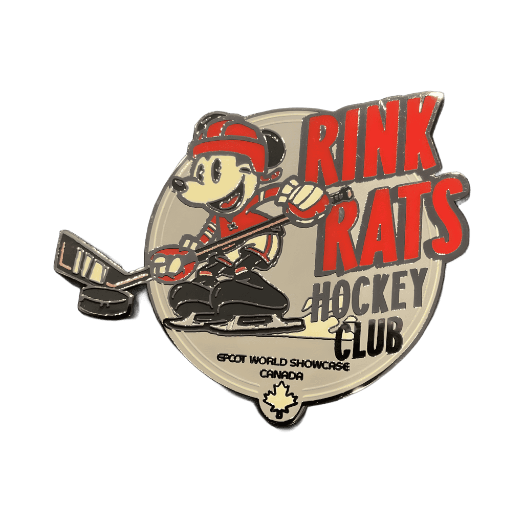 Mickey Mouse playing hockey “Rink Rats Hockey Club” Disney pin