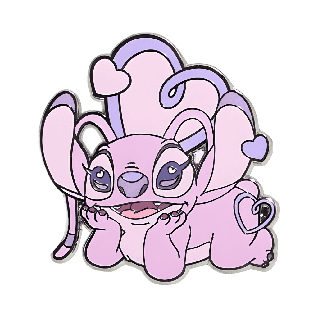 Angel w/ Cursive Hearts Disney pin