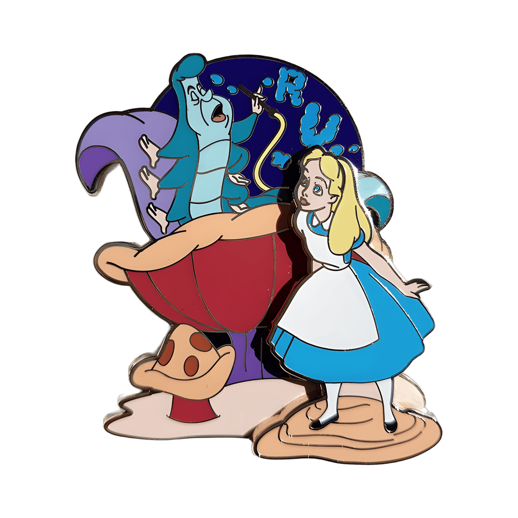 Alice and Caterpillar Disney pin