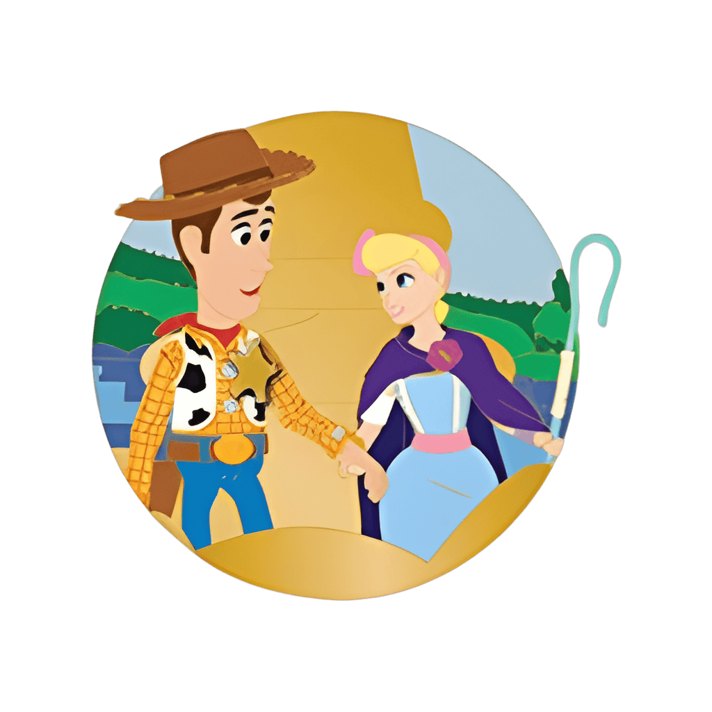 Toy Story 4 - Woody and Bo Peep Disney pin