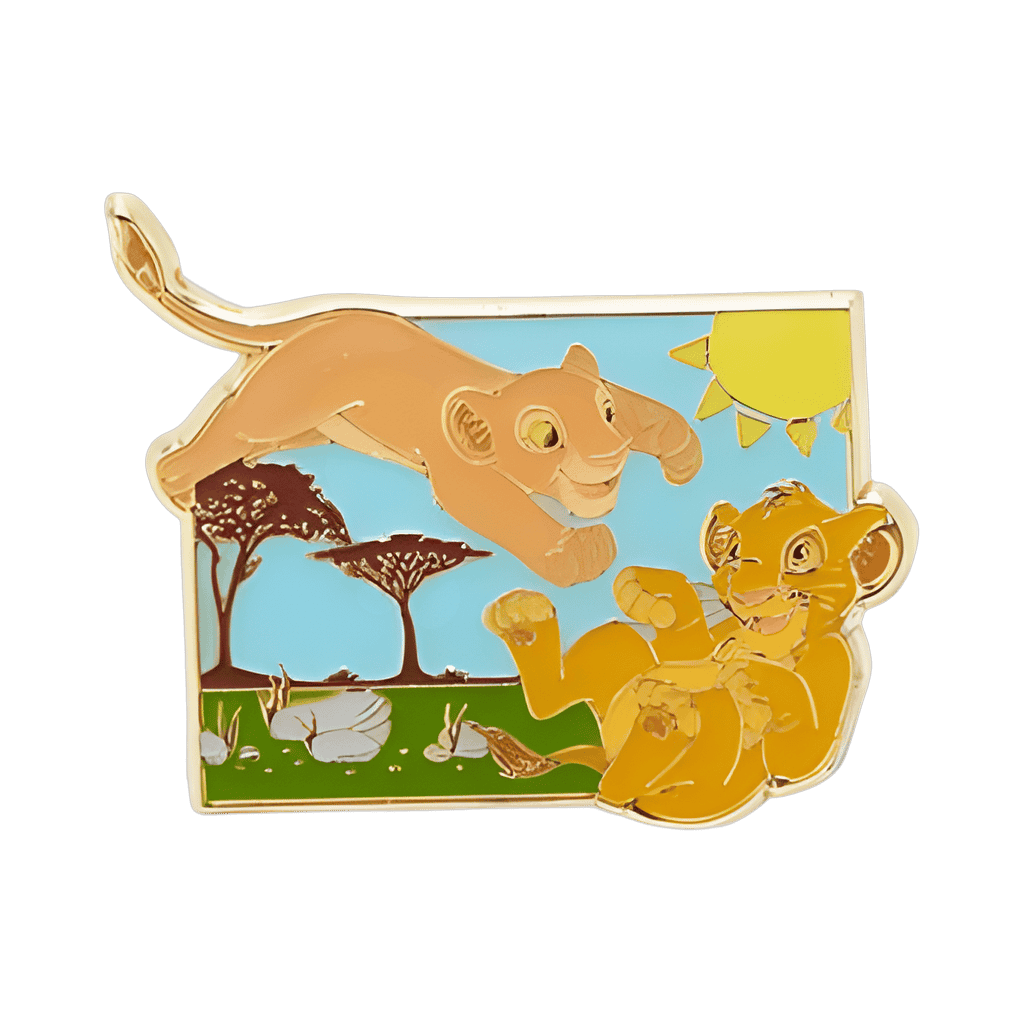 Nala Pouncing On Simba Disney pin
