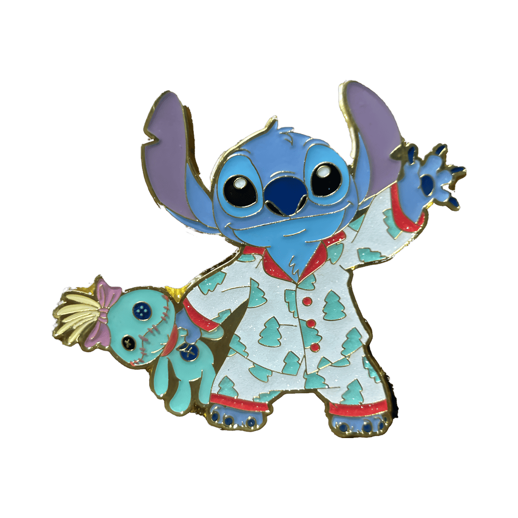 Stitch holding Scrump Disney pin