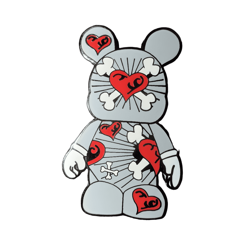 Hearts and Bones Disney pin