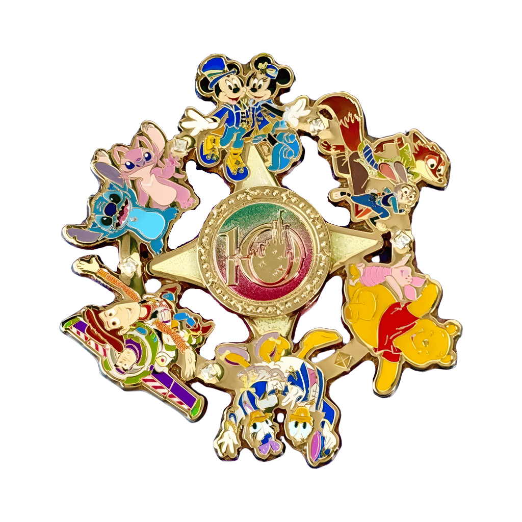With You, It's Magic 10th Anniversary Spinner Disney pin