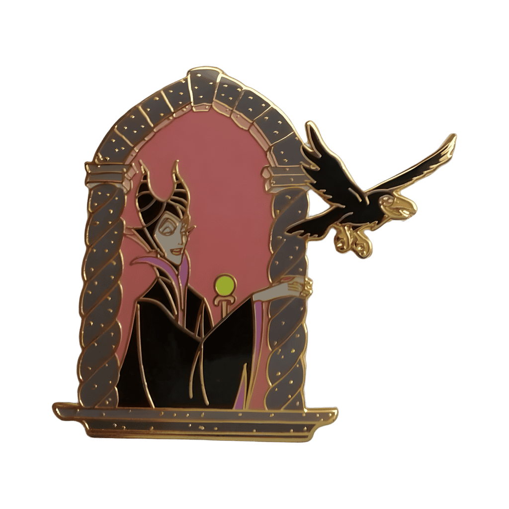 Maleficent and Diablo Disney pin
