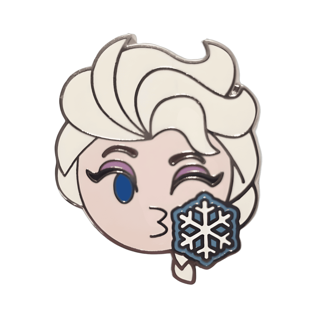 Frozen Emoji Booster Set - Elsa Kissing Snowflake Disney pin