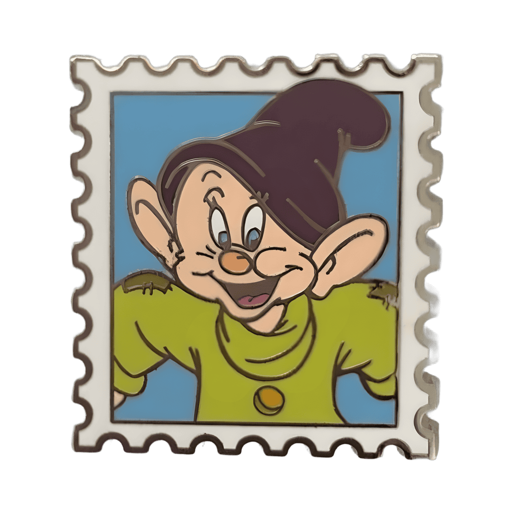 Dopey Postage Stamp Disney pin