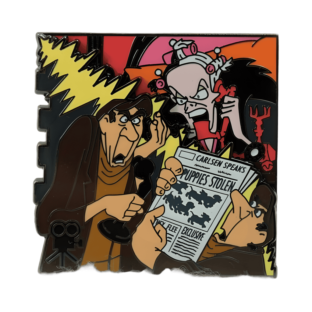 Cruella de Vil on Telephone Disney pin
