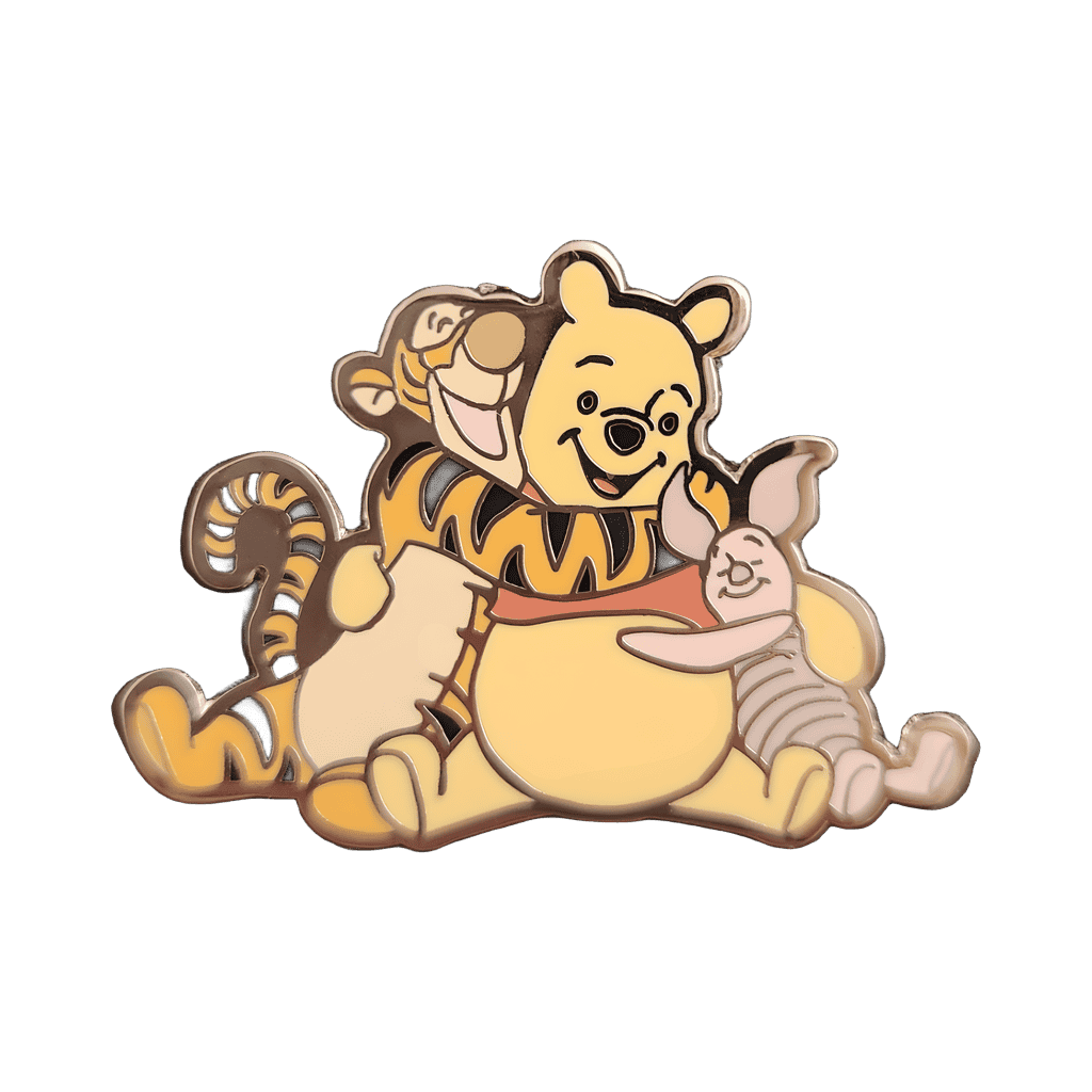 Pooh Bear, Tigger, and Piglet Hugging Disney pin