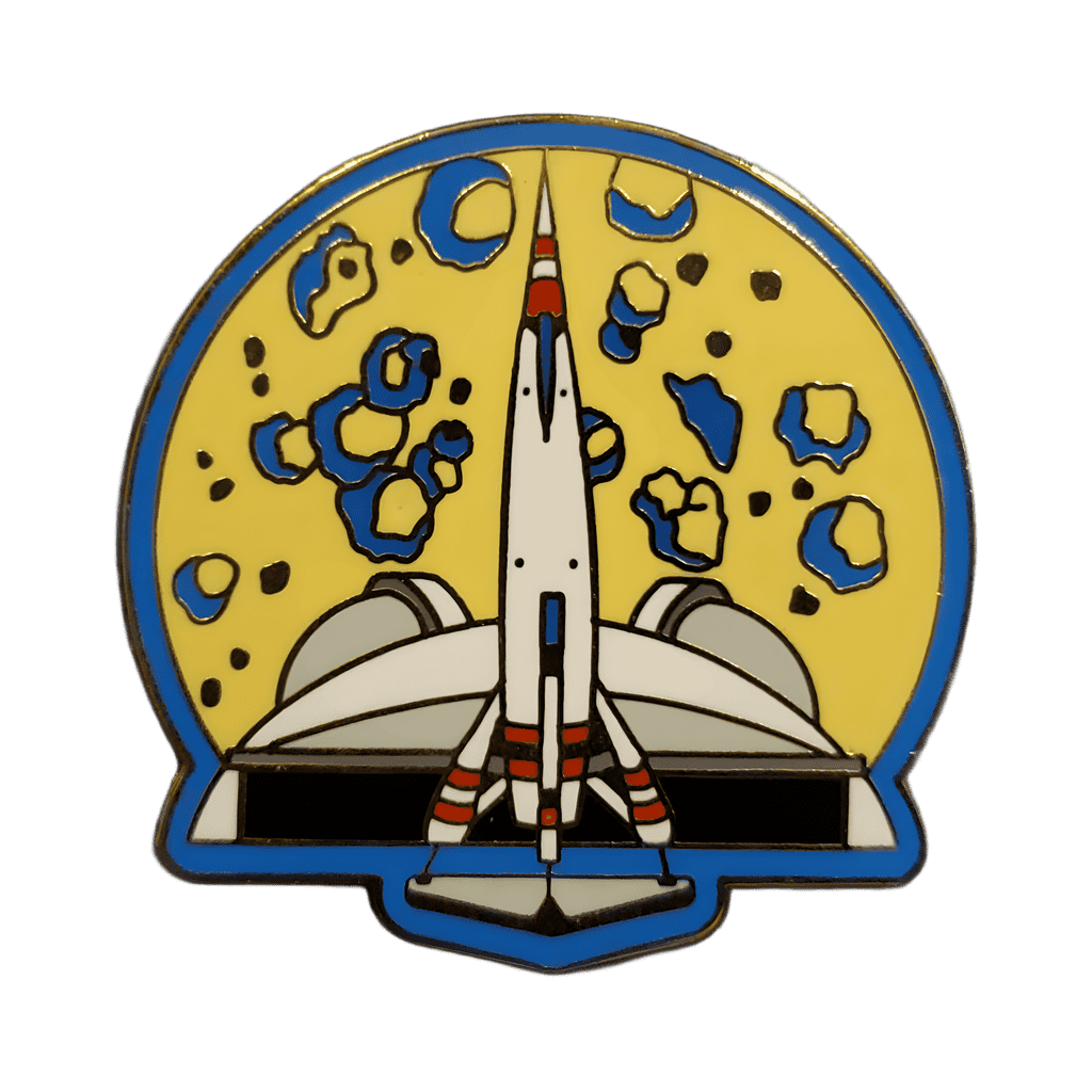 Rocket to the Moon Disney pin