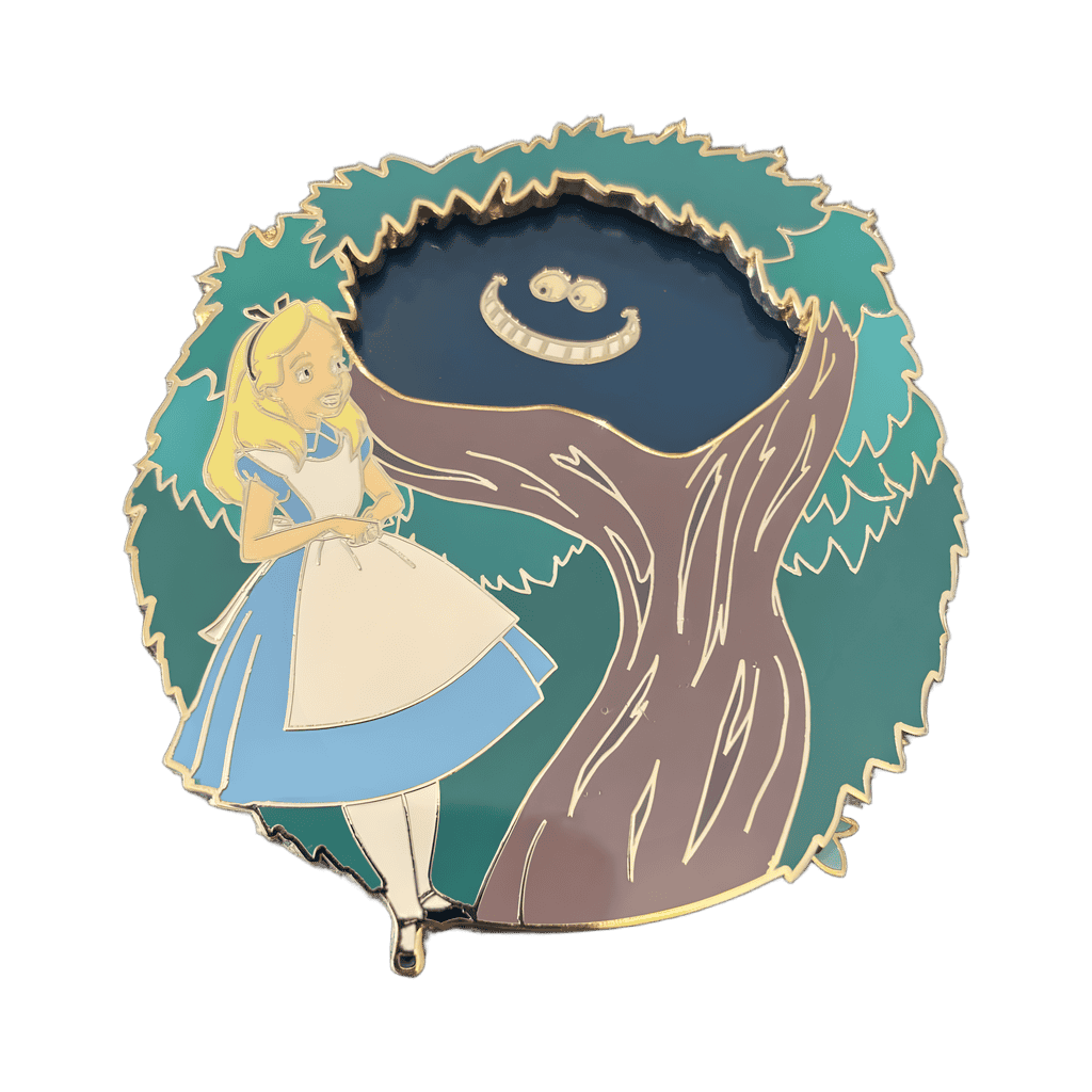 Alice & the Cheshire Cat Tree Spinner Disney pin