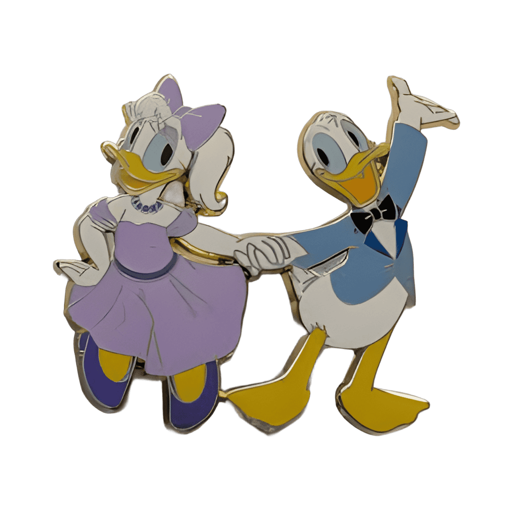 Date Nite Framed Set - Donald and Daisy Dancing Disney pin