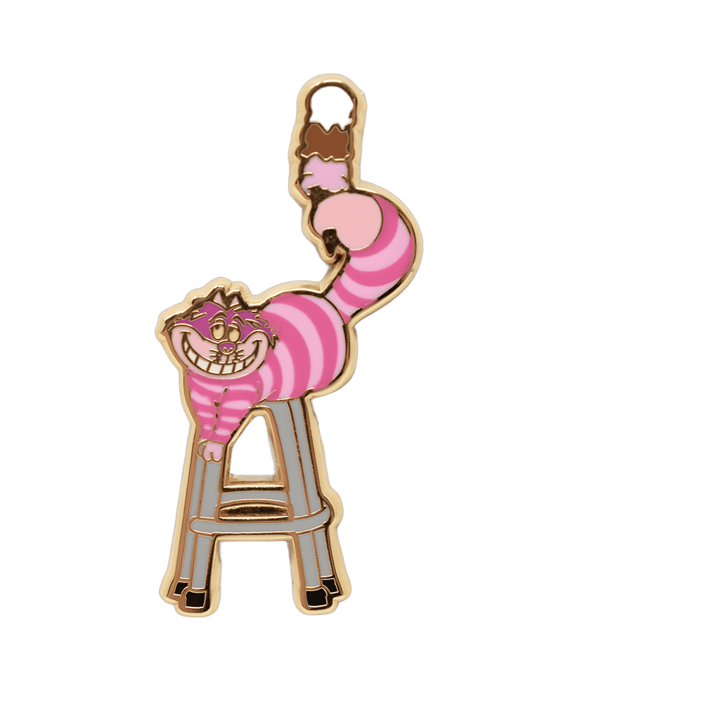 Cheshire Cat on a Stool Disney pin