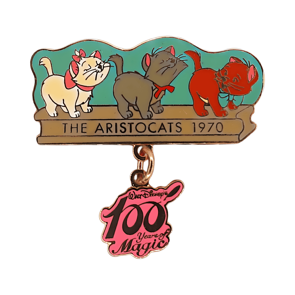 Marie, Berlioz, and Toulouse - The Aristocats - Dangle Disney pin