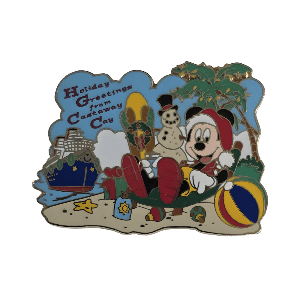 Holiday Greetings from Castaway Cay Disney pin