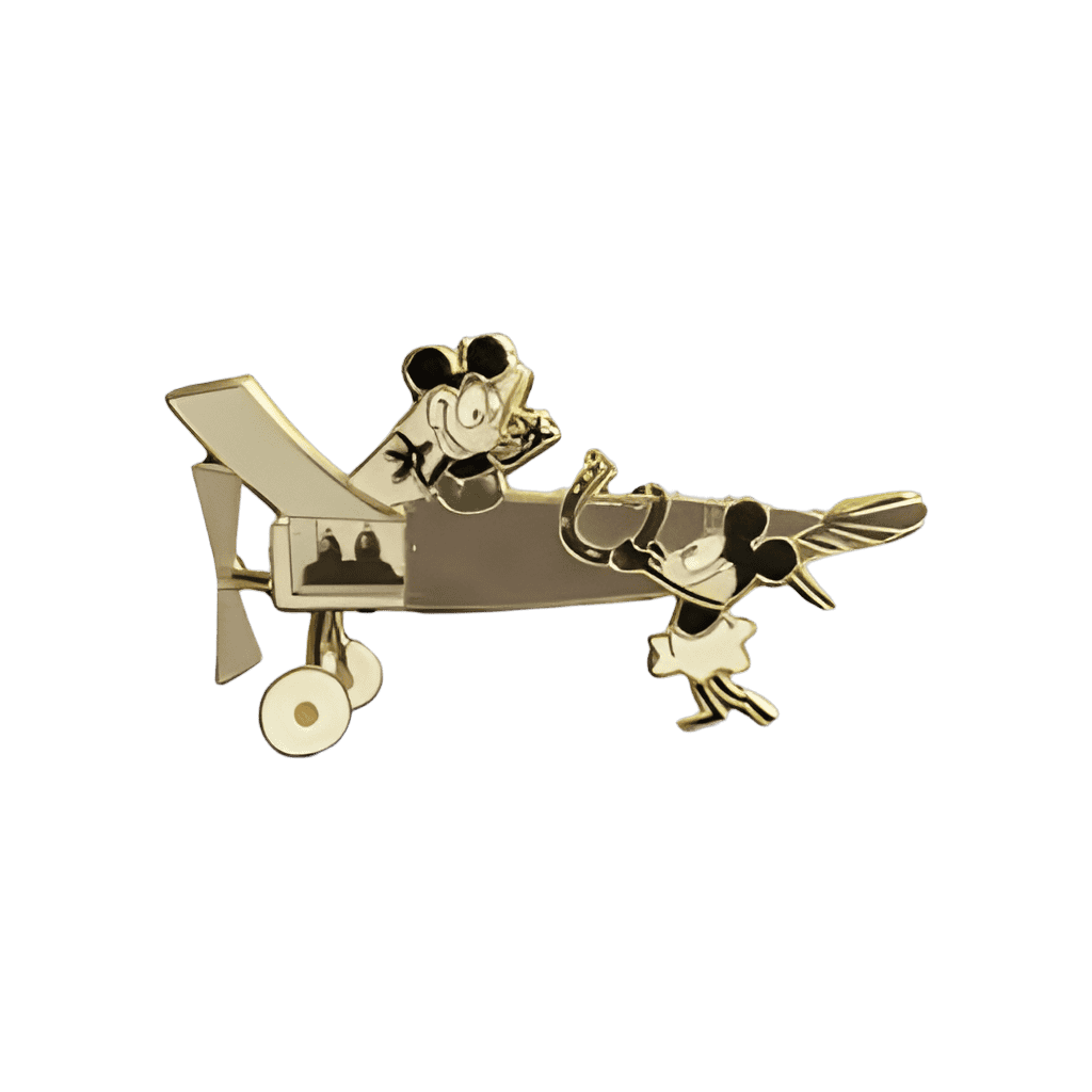 Plane Crazy Mickey - Black and White - Minnie with Horseshoe Disney pin