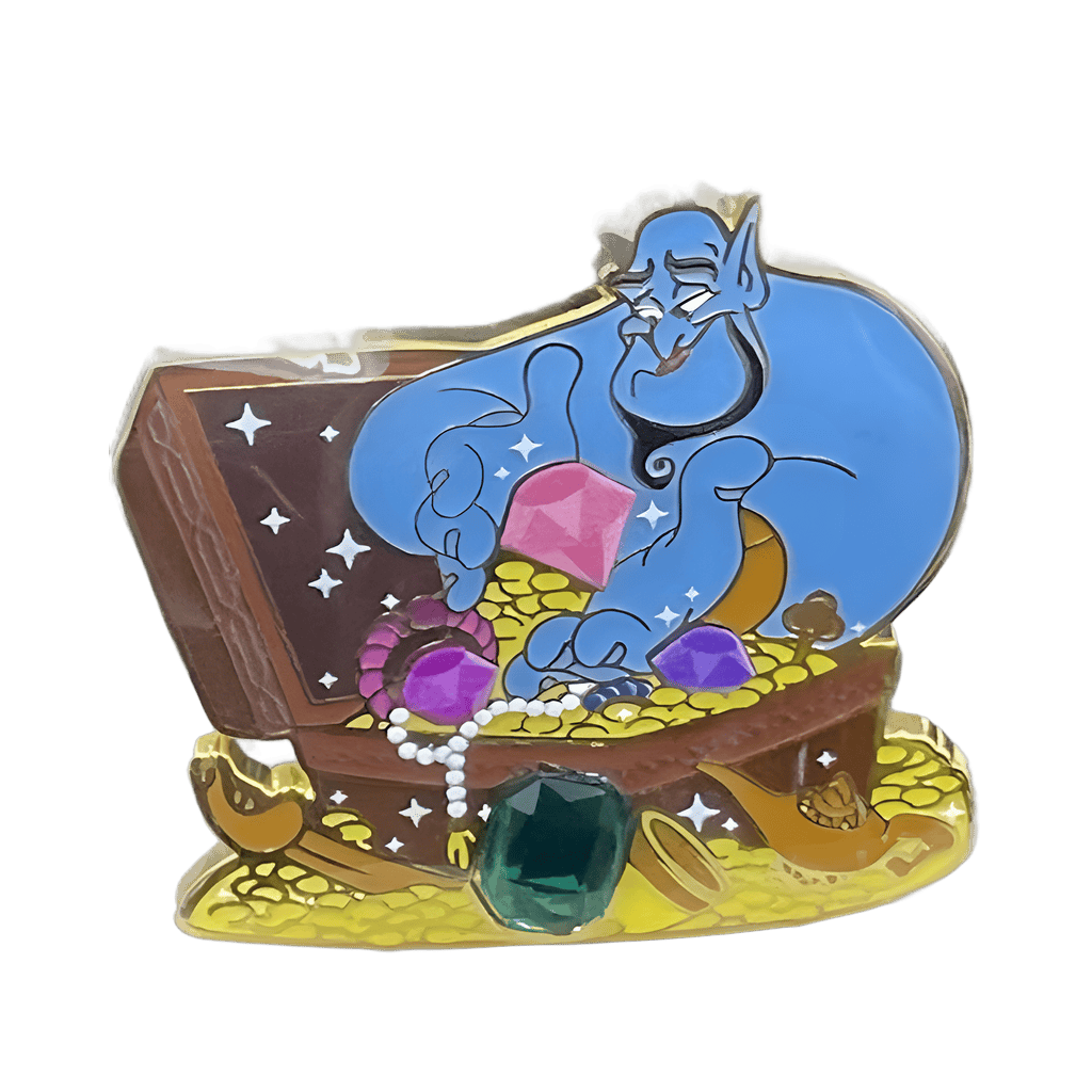 Genie with Treasure Chest Disney pin
