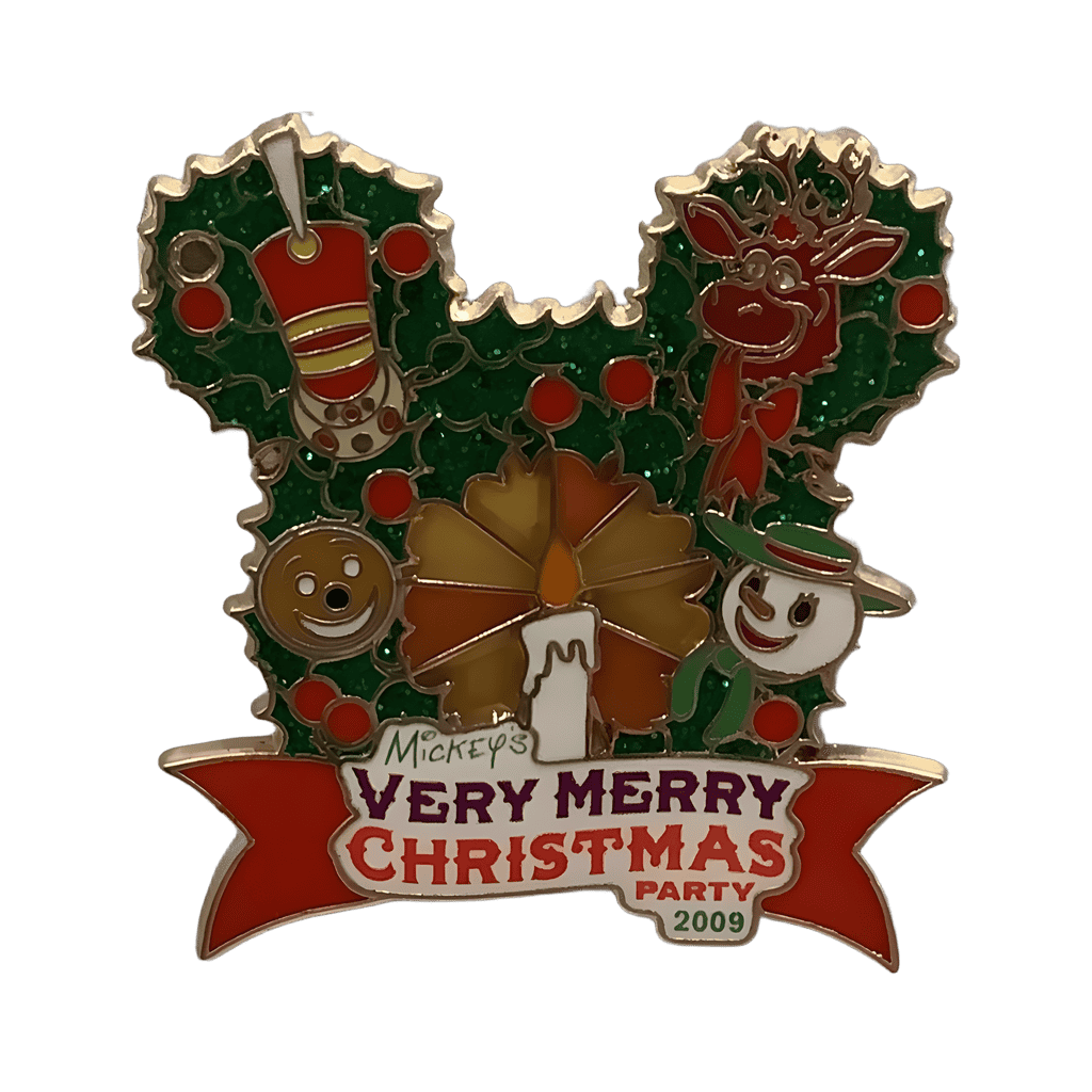 Very Merry Christmas Logo Disney pin