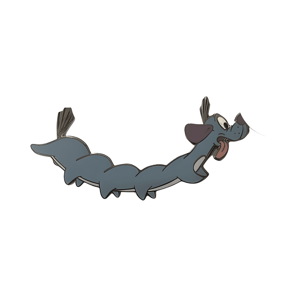 Disney Dogs Framed Set - Dogerpillar (Alice in Wonderland) Disney pin