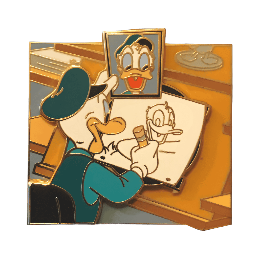 Donald Animating Disney pin