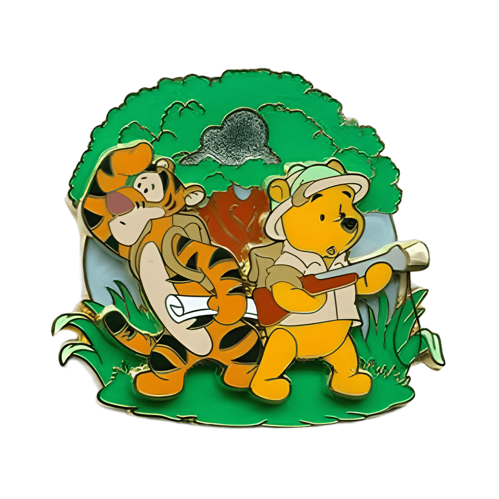 On Safari with Winnie the Pooh and Tigger Disney pin