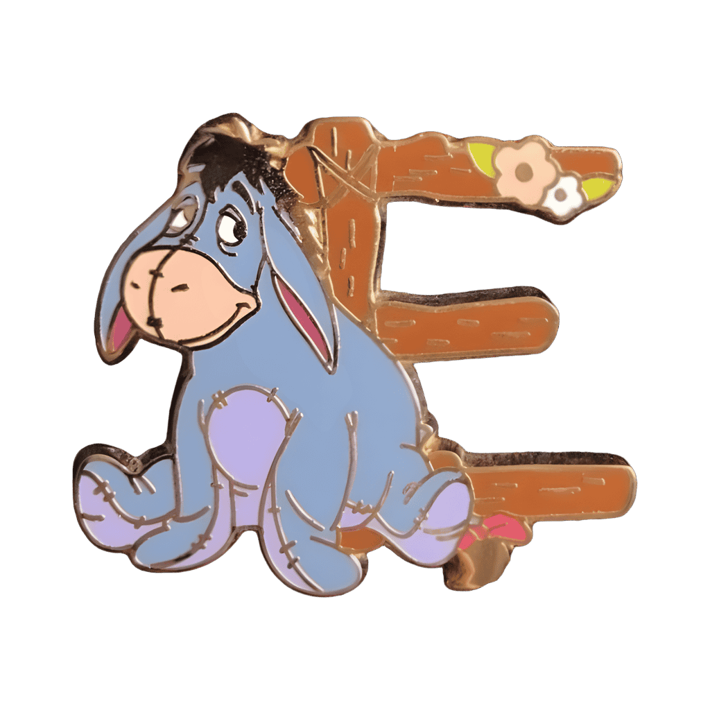 Letter E - Eeyore Disney pin