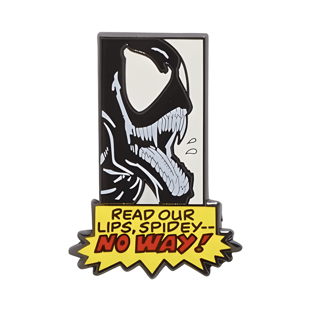 Venom “Read our lips” comic panel Disney pin