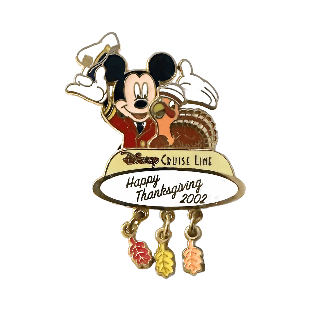 Happy Thanksgiving 2002 - Captain Mickey with a Turkey Disney pin