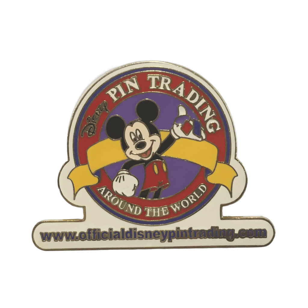 Disney Pin Trading Around the World - Mickey Mouse logo and website Disney pin
