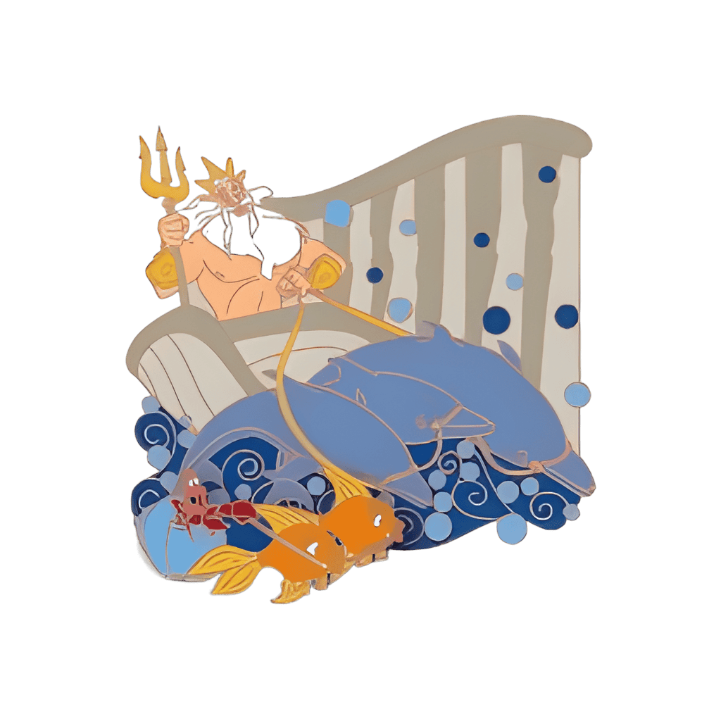 Triton and Sebastian Disney pin