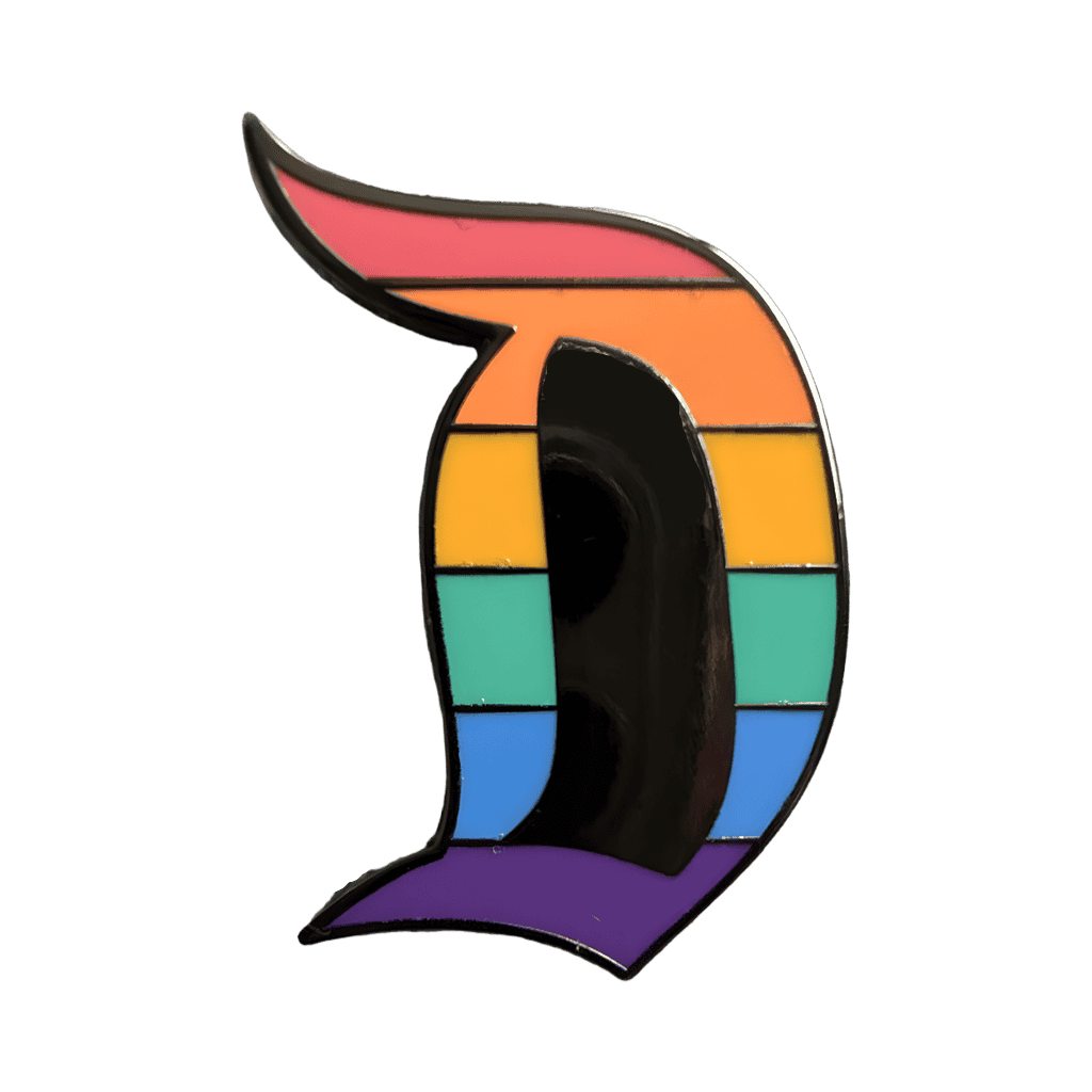 Pride Gothic D Disney pin