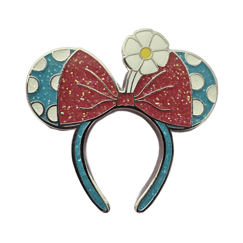 Blue and White Polka Dot Ears Disney pin