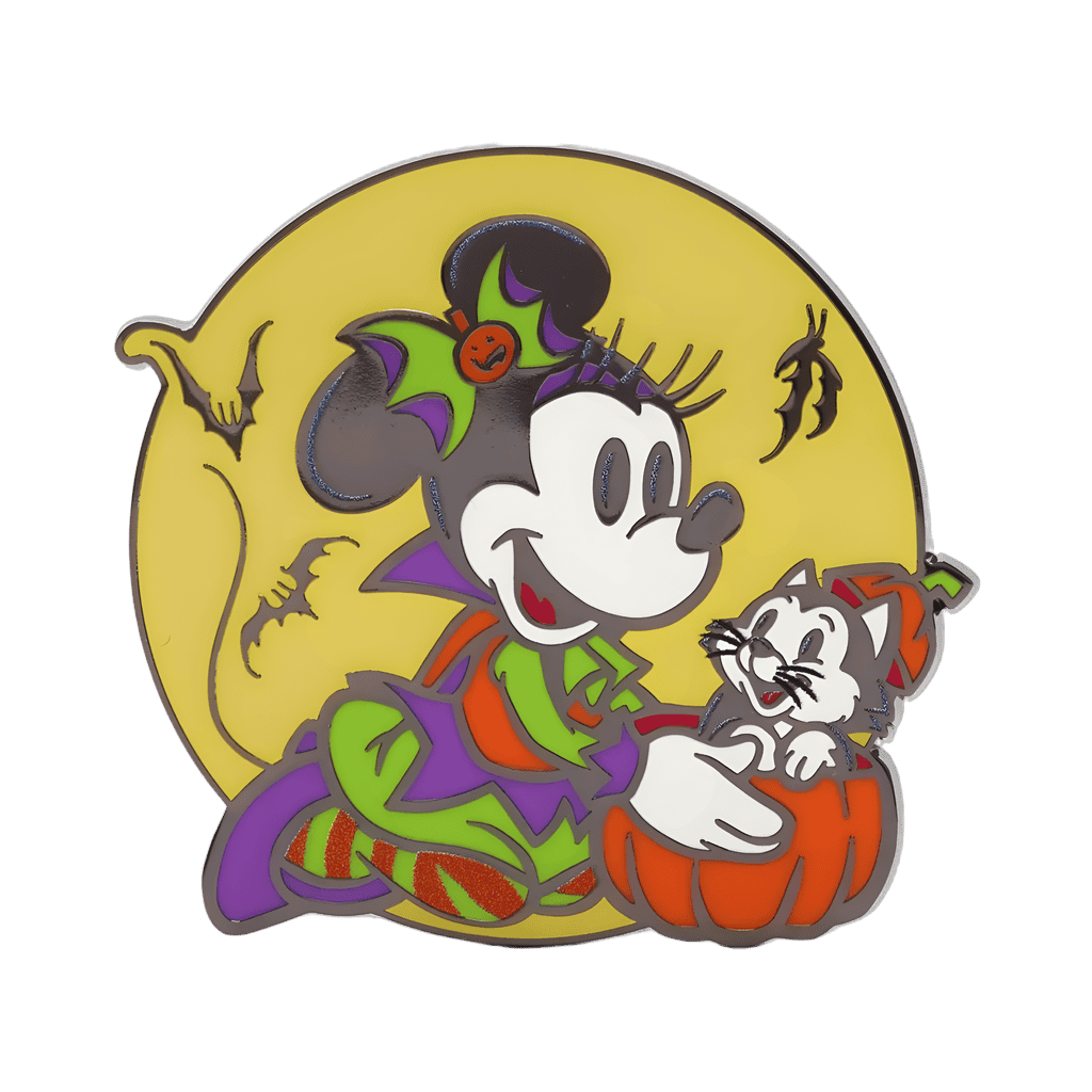 Minnie with Figaro in Pumpkin Disney pin
