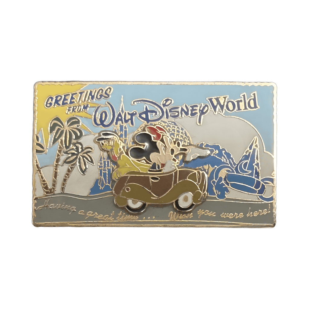 Greetings from Walt Disney World (Mickey, Minnie and Pluto) Disney pin