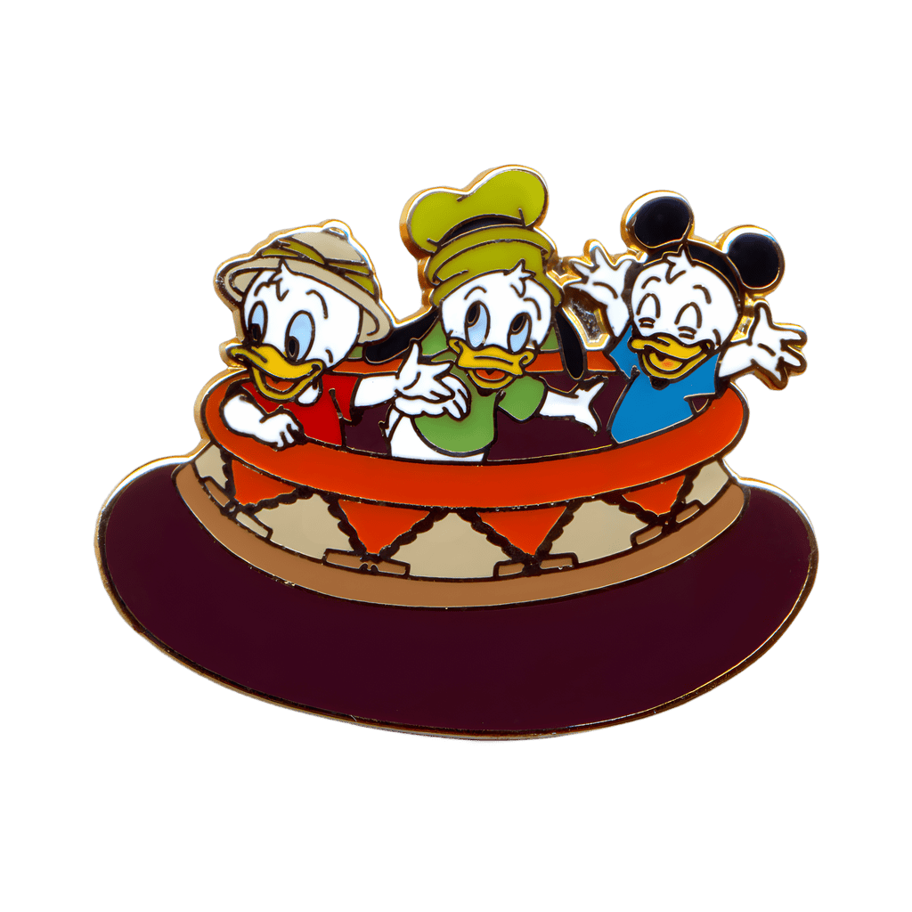 Huey, Dewey, & Louie Riding a Kali River Rapids Raft Disney pin