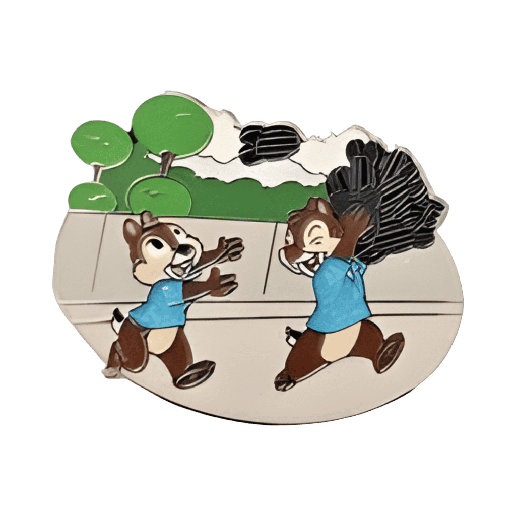 Chip and Dale Carrying Pin Backs Disney pin