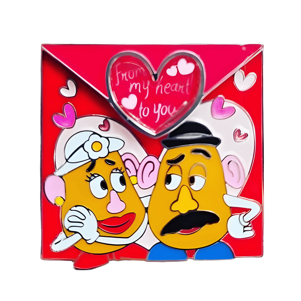 Mr. and Mrs. Potato Head Valentine's Card Disney pin