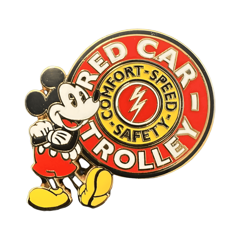 Disney California Adventure Booster Set - Red Car Trolley Disney pin