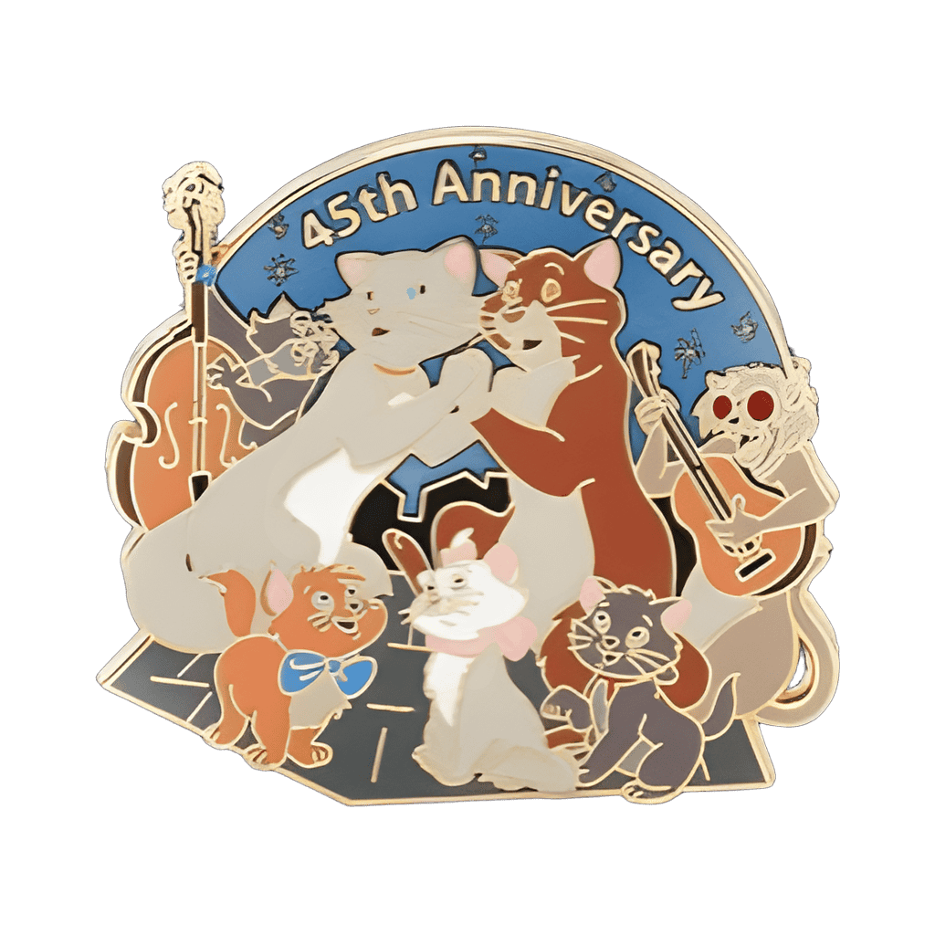 45th Anniversary - Aristocat Family with Peppo & Hit Cat Disney pin