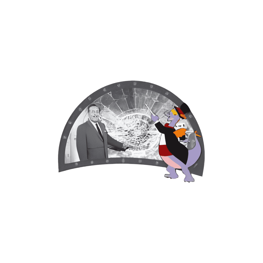 Walt and Figment Disney pin