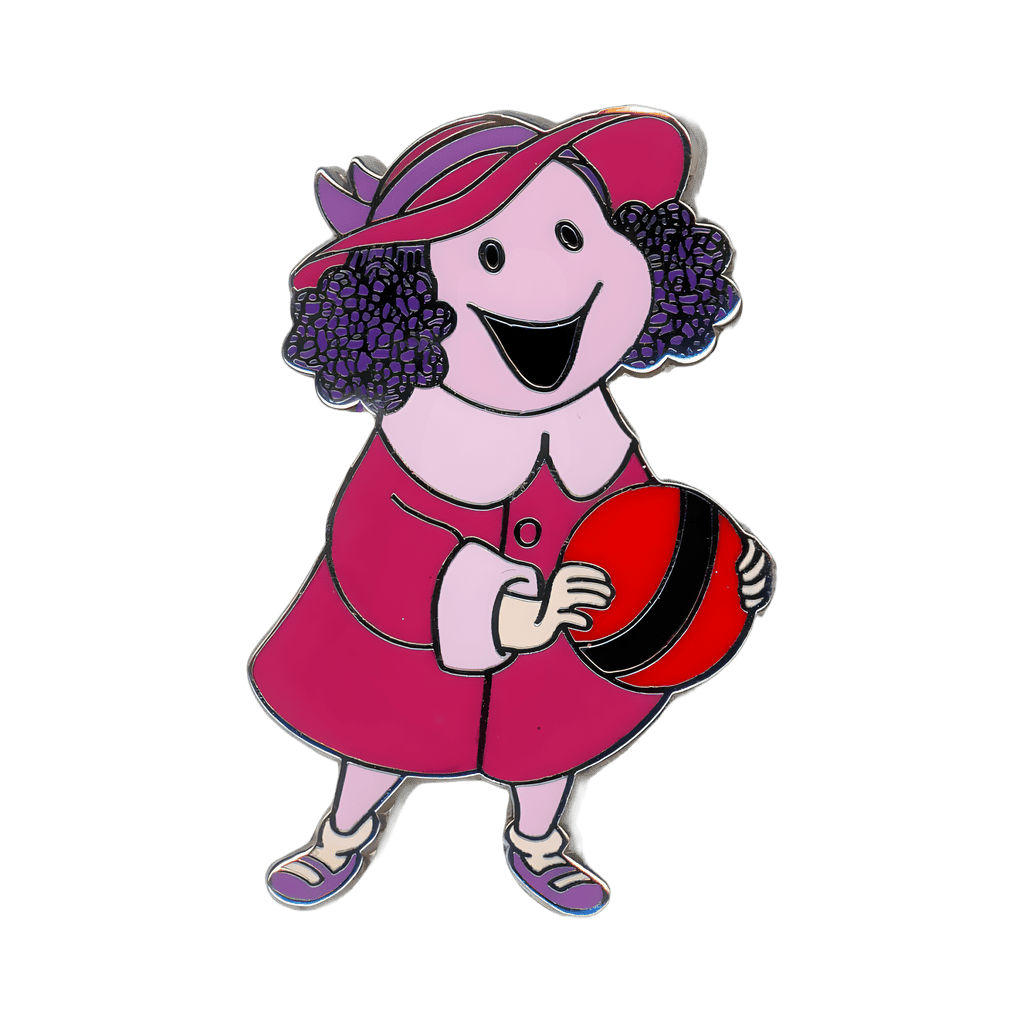 Rachel Holding a Ball Disney pin