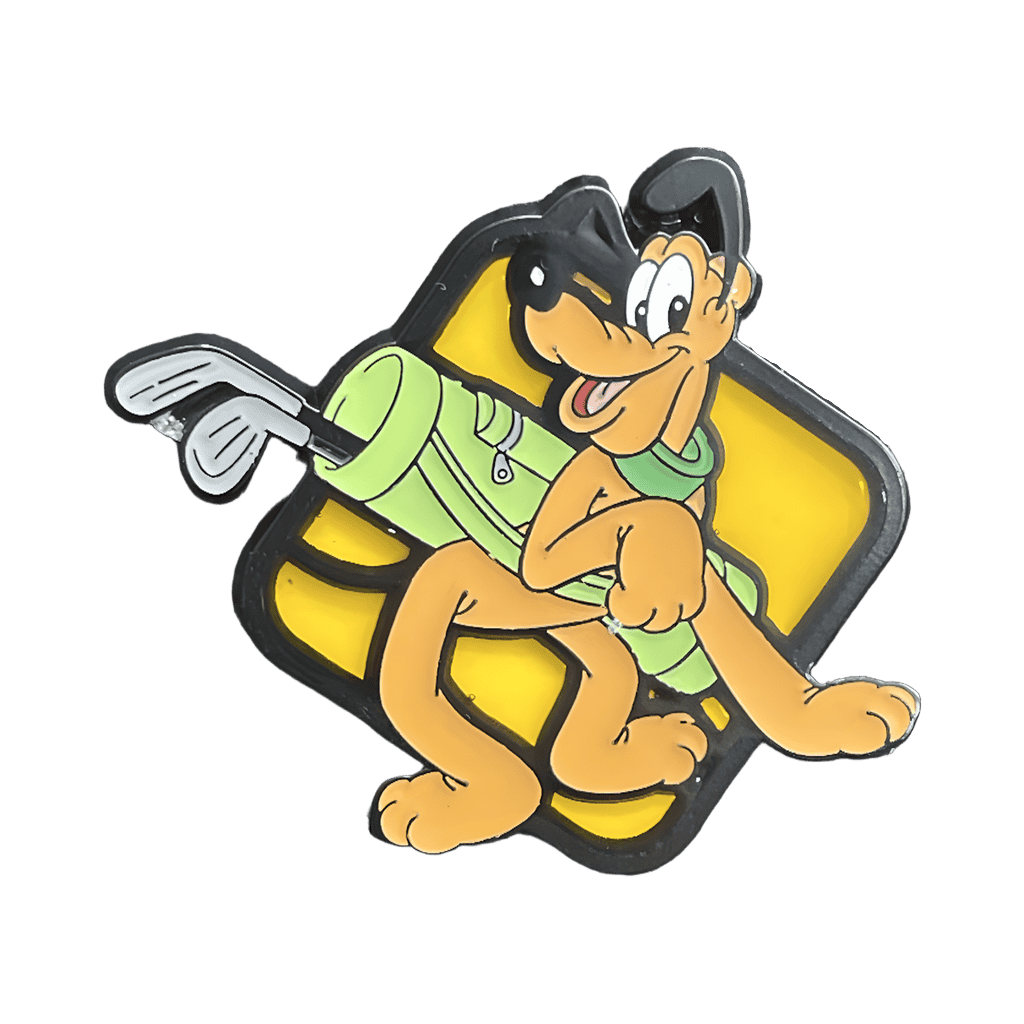 Pluto with Golf Bag Disney pin