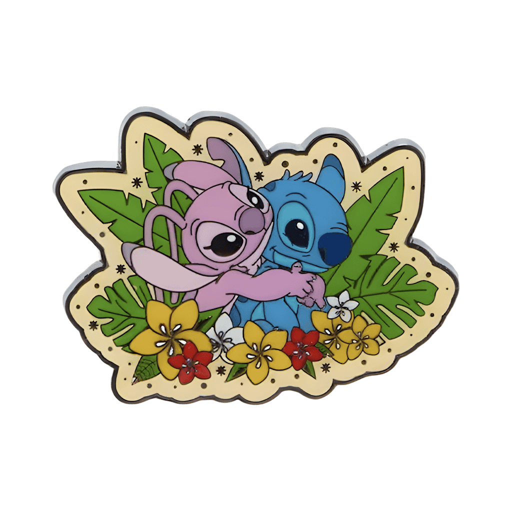 Angel and Stitch Hugging Disney pin