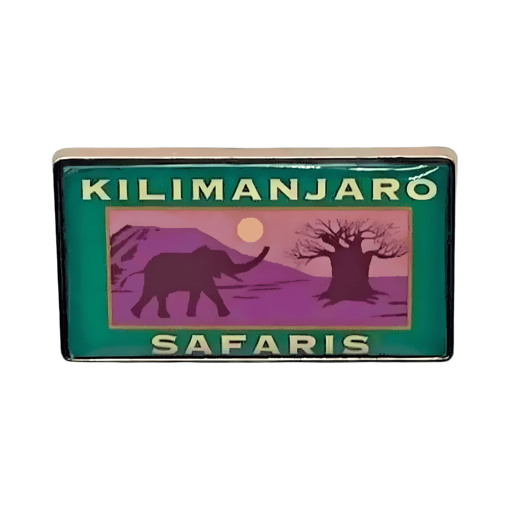Kilimanjaro Safaris Bucket Hat 5-Pin Set — Rectangular Elephant Logo Disney pin