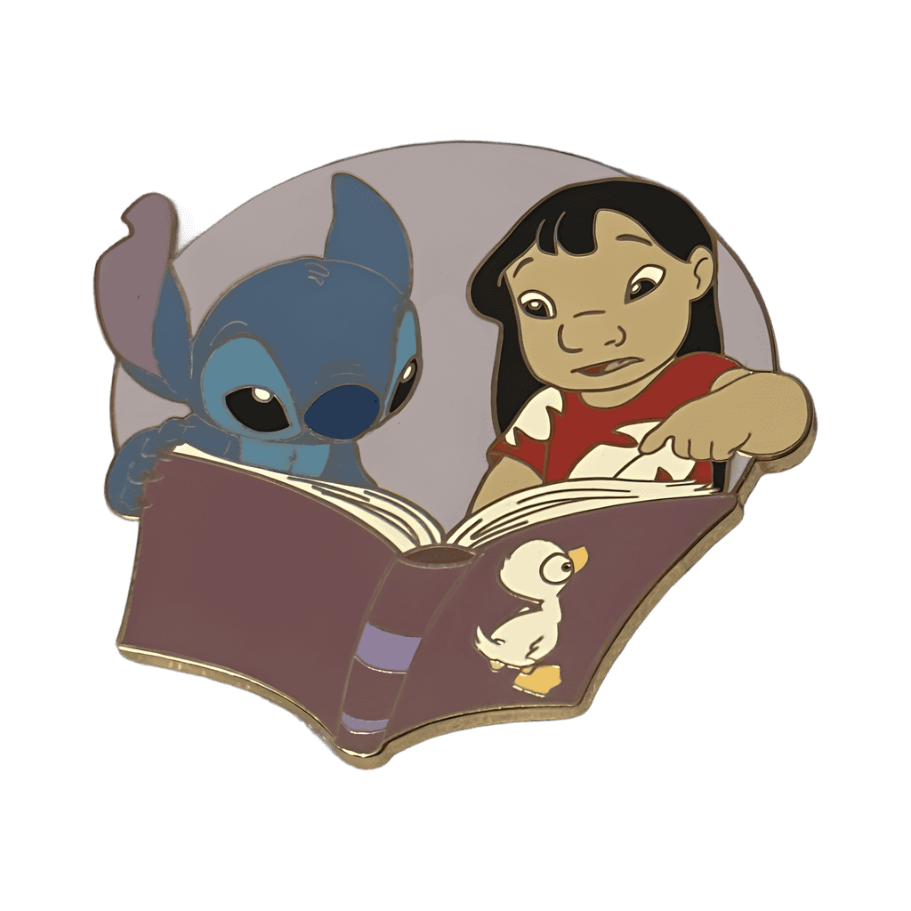 Lilo and Stitch with Book Disney pin