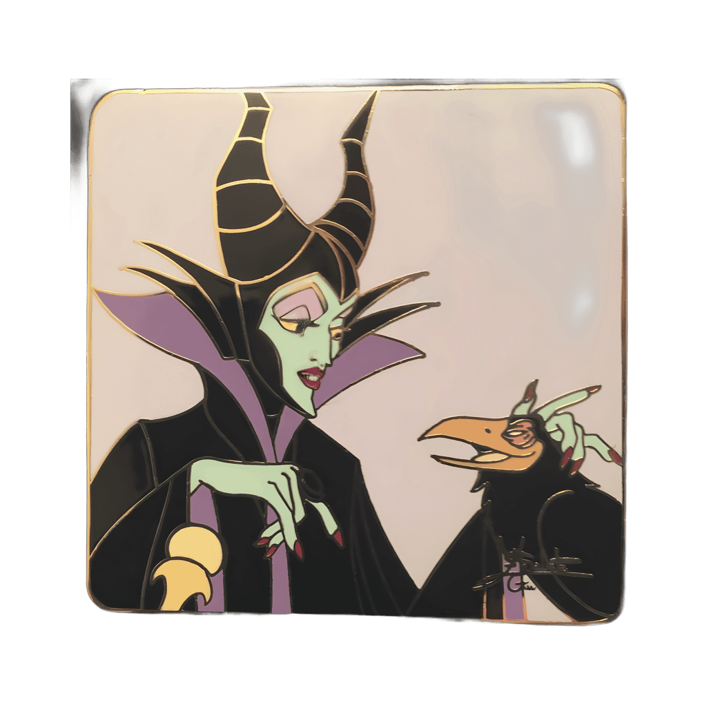 Maleficent and Diablo Disney pin